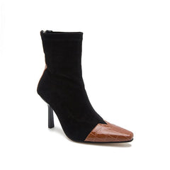 Pointed-toe Kitten Heel Boots Newgew
