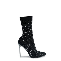 Rhinestone Decor Stiletto Heeled Boots Newgew