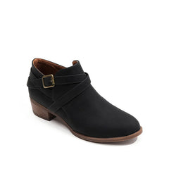 Round Toe Kitten Heel Boots Newgew