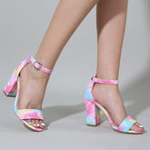 Ankle Strap Heeled Sandals Newgew