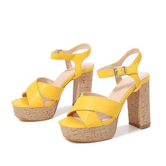 Block Heeled Sandals Newgew
