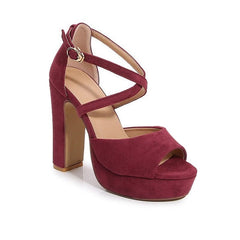Block Heeled Sandals Newgew