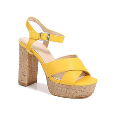 Block Heeled Sandals Newgew