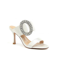Jewelled Satin Stiletto Sandals Newgew