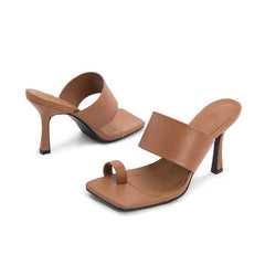 Open-Toe Chunky Heel Sandals Newgew
