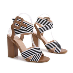 Open-Toe Heel Sandals Newgew