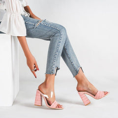 Open-Toe Heel Sandals Newgew