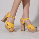 Block Heeled Sandals Newgew