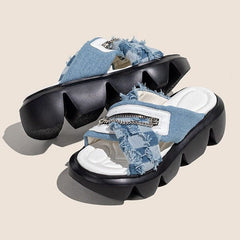 Checkerboark Zipper Sandals Newgew