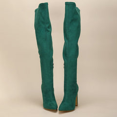Over Knee Heeled Boots Newgew