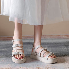 Strappy Platform Sandals Newgew