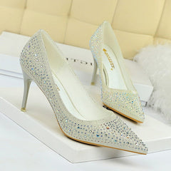 High Heeled Shallow Mouth Pumps Newgew