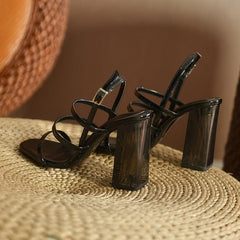 Block Heeled Sandals Newgew