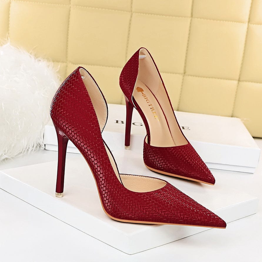 Point Toe Stiletto Heeled Pumps Newgew