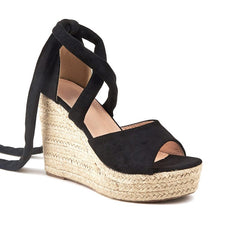 Wedge Heel lace-up Sandals Newgew