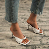 Square-toe Heel Sandals Newgew