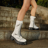 Buckle Detail Strappy Boots Newgew