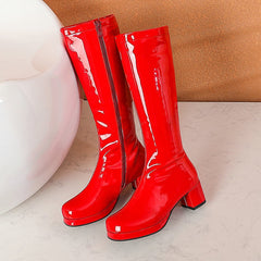 Leather Waterproof Knee High Boots 5-10.5 Newgew