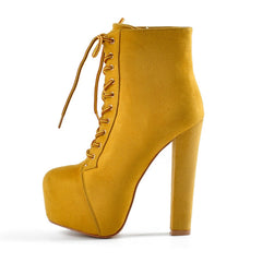 High Block Heel Booties Newgew