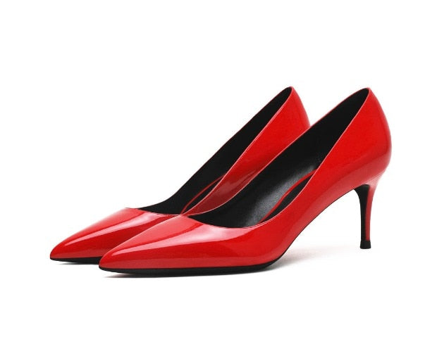 Patent Leather High Heel Shoes Newgew