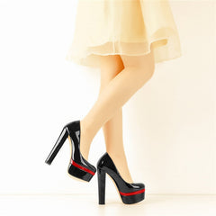 Chunky High Heels Shoes Newgew