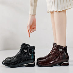 Ankle Boots Genuine Leather Newgew