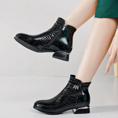 Ankle Boots Genuine Leather Newgew