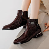 Ankle Boots Genuine Leather Newgew