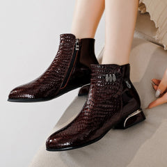 Ankle Boots Genuine Leather Newgew