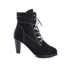 Strappy Chunky Heeled Boots Newgew