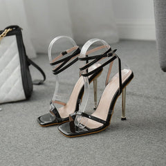 Sloppy Toe All-Match Heeled Sandals Newgew