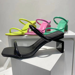 One Word Belt Heeled Sandals Newgew