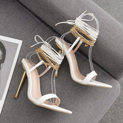 Pointed Strappy Sandals Newgew