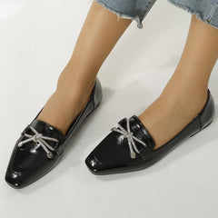 Women Anti-slip Bow Loafers Newgew
