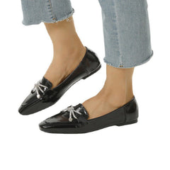 Women Anti-slip Bow Loafers Newgew