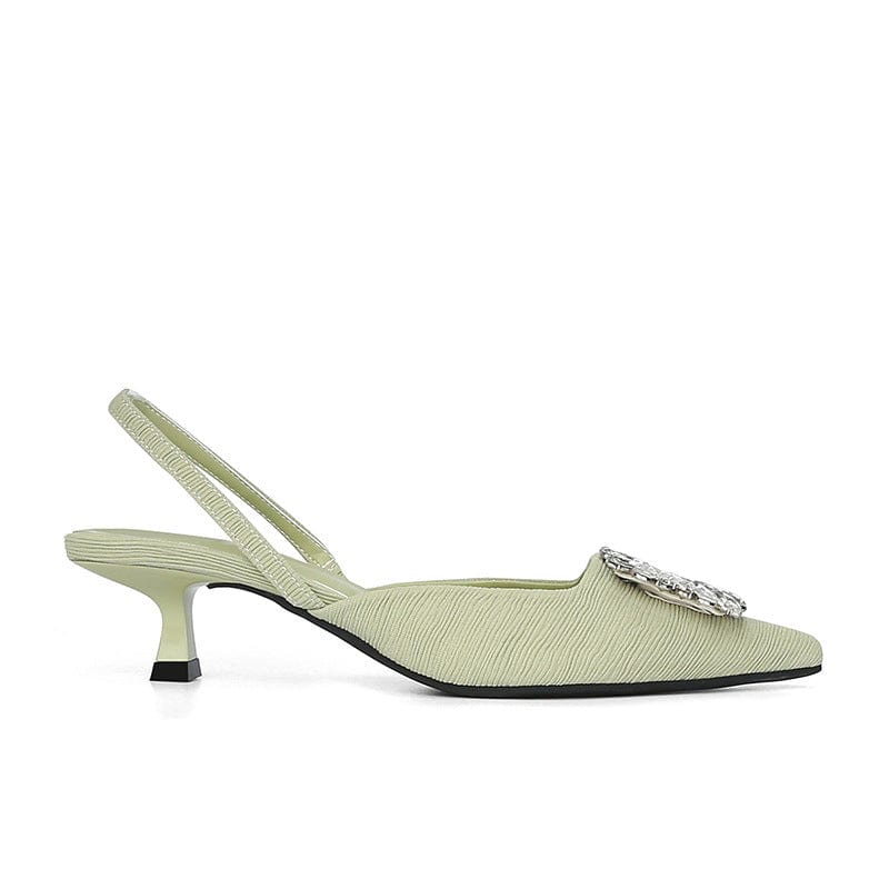 Rhinestone Tip Diamond Slingback sandals Newgew