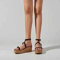 Newbella	Gladiator Wedge Sandals Newgew