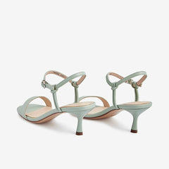 Solid One-Word Belt Sandals Newgew