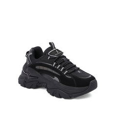 Spliced Pattern Chunky Sneakers Newgew