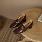 Ivana Brown Women's Heeled Loafers newgew