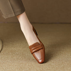 Irena Brown Low Heel Loafers Women Newgew