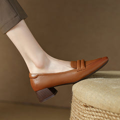 Irena Brown Low Heel Loafers Women Newgew