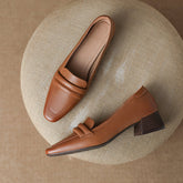 Irena Brown Low Heel Loafers Women Newgew