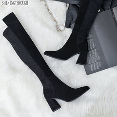 Sutton Handmade Stretch over the Knee Boots Newgew