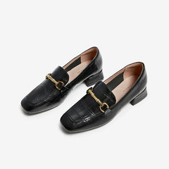 Square With Square Head Loafers Newgew