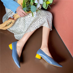 Xenia V Cut Pointy Toe Pumps Heels Newgew