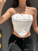 Vintage Zipper Bandeau Tops NewGew