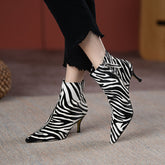 Izel Pointed Toe Zebra Print Boots newgew