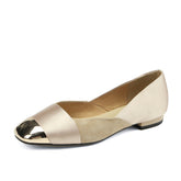 Flynn Cap Toe Nude Flats Newgew