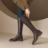 Nancy Brown Knee High Boots Newgew
